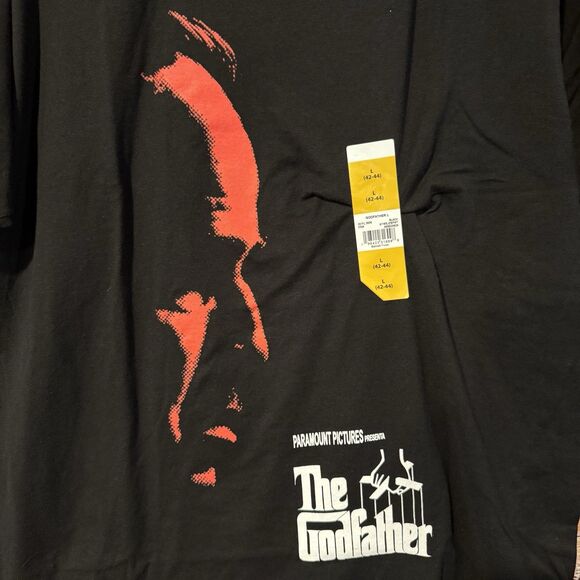 The Godfather Men's Black Large Graphic T-Shirt Paramount Pictures Movie Tee - Picture 2 of 6